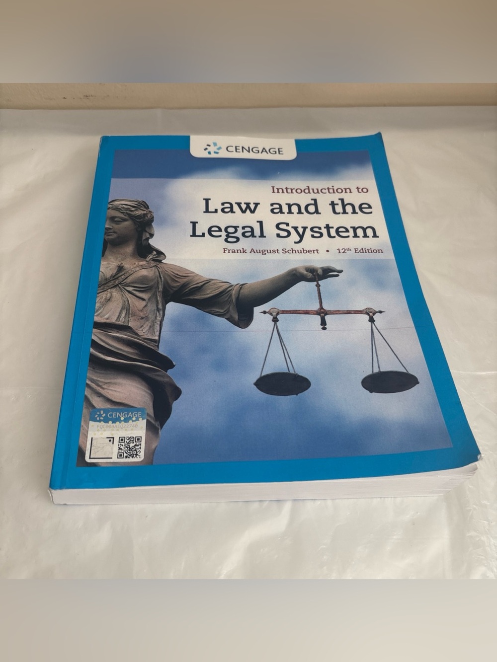 Introduction to Law and the Legal System by Schubert, Frank  12th Edition